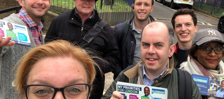 Campaigning in May 2019